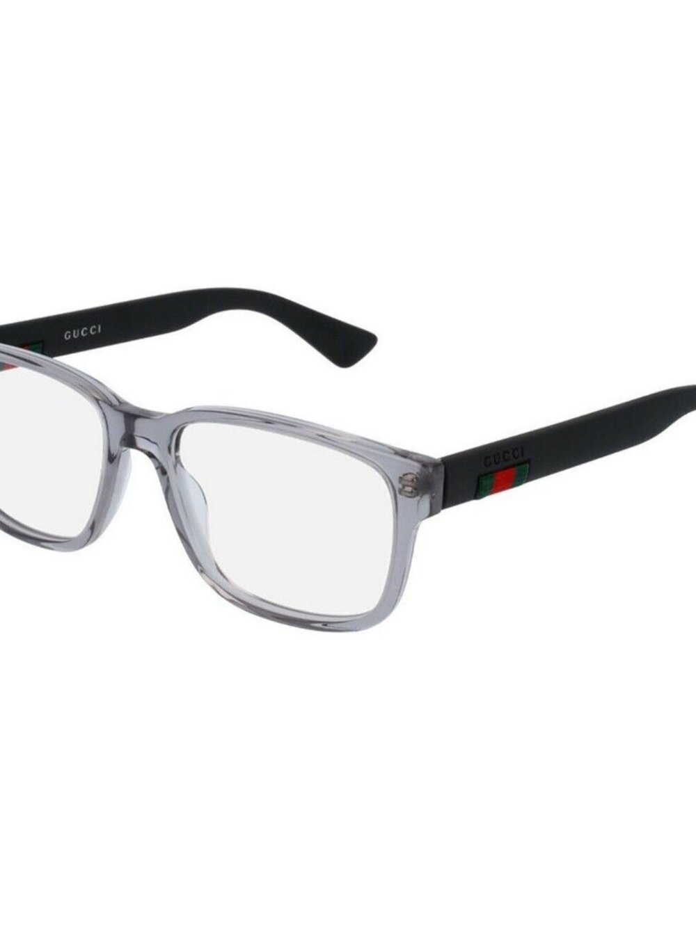 Gucci GG0011O 007 Grey Black Eyeglasses 55